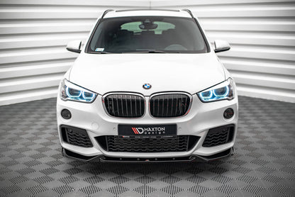 Front Ansatz V.2 für BMW X1 M-Paket F48 schwarz matt