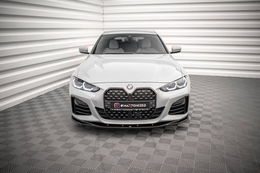 Front Ansatz V.3 für BMW 4er Gran Coupe M-Paket G26 schwarz matt