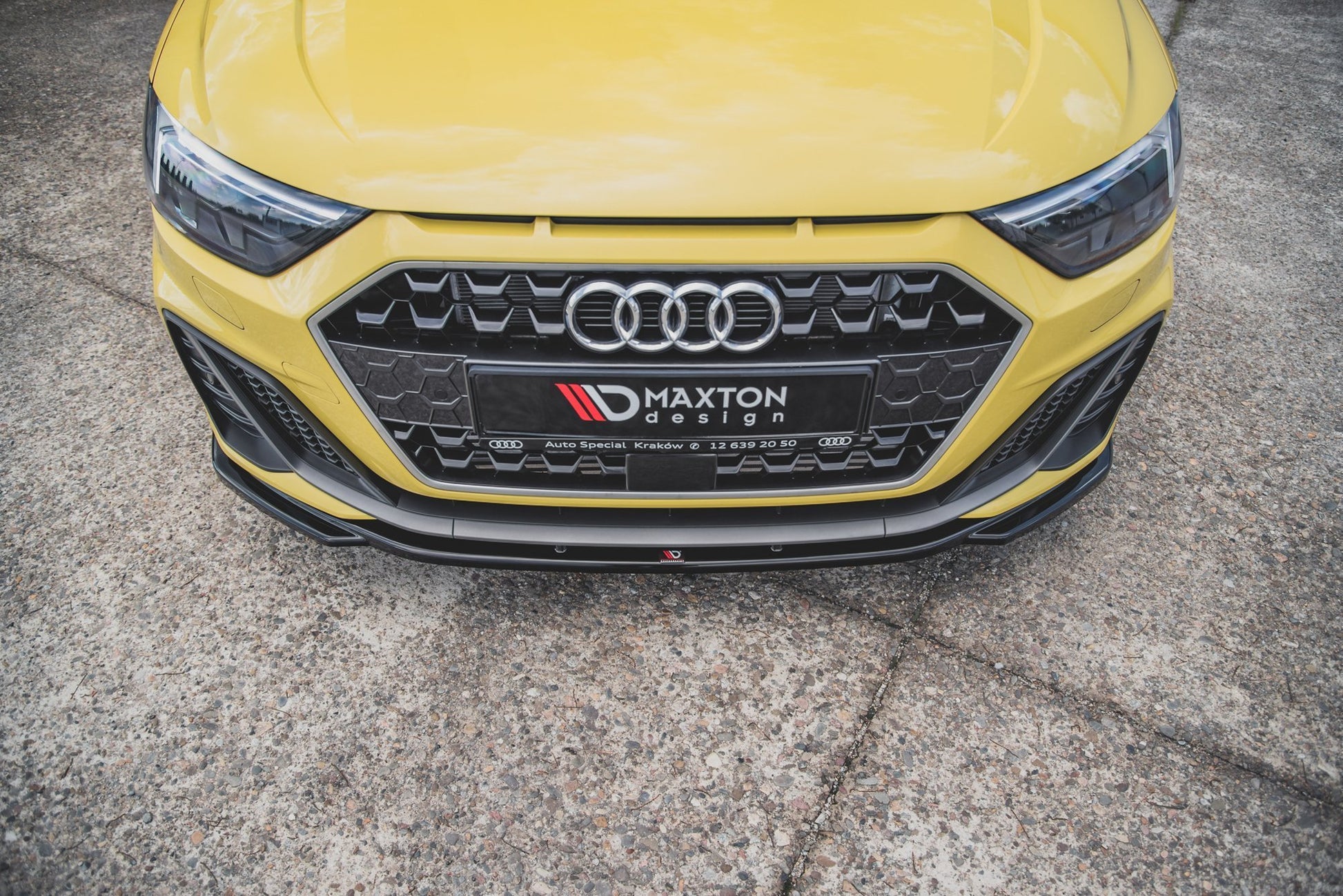 Front Ansatz V.2 für Audi A1 S-Line GB schwarz matt