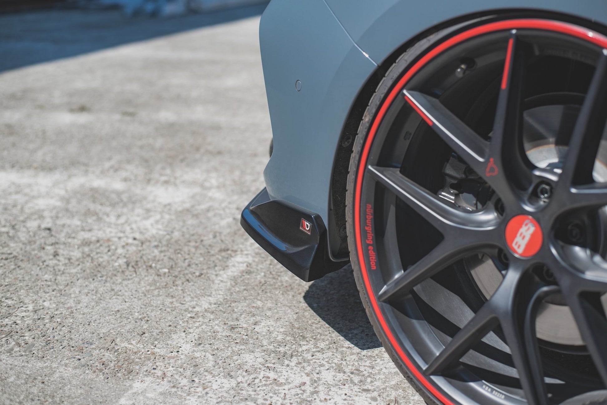 Heck Ansatz Flaps Diffusor V.4 für BMW 1er F40 M-Paket/ M135i Carbon Look