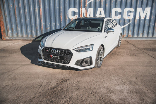 Front Ansatz V.1 für Audi S5 / A5 S-Line F5 Facelift schwarz matt