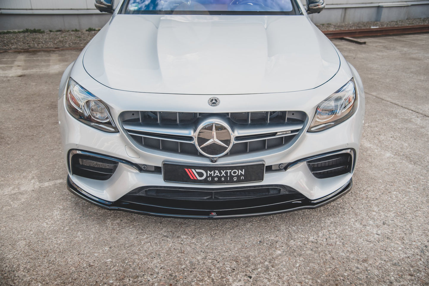 Front Ansatz V.2 für Mercedes-Benz E63 AMG Kombi/Limousine S213/W213 schwarz matt