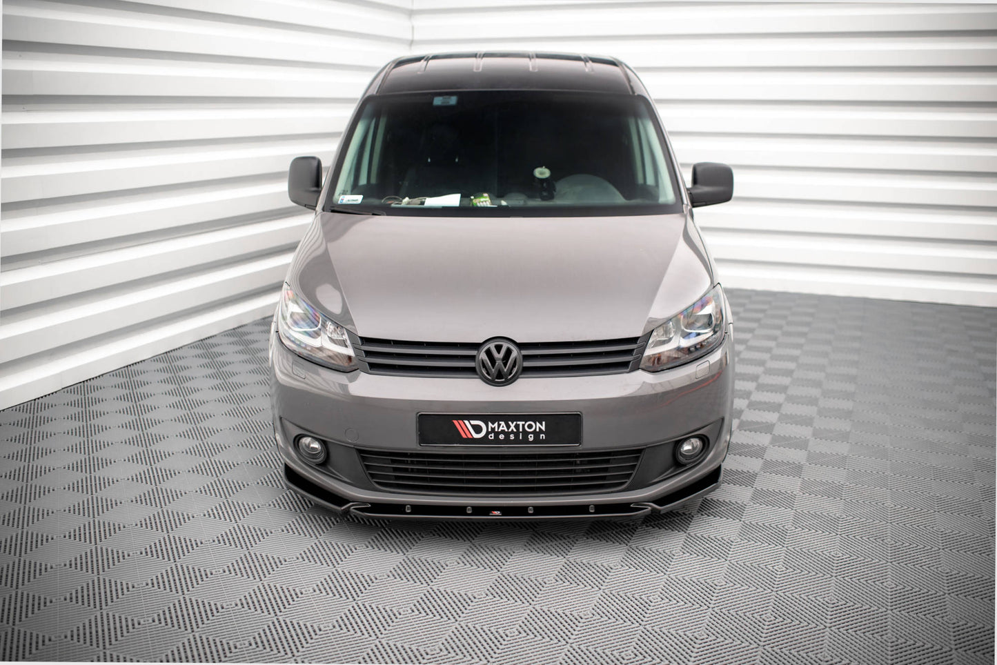 Front Ansatz für Volkswagen Caddy Mk3 Facelift schwarz matt