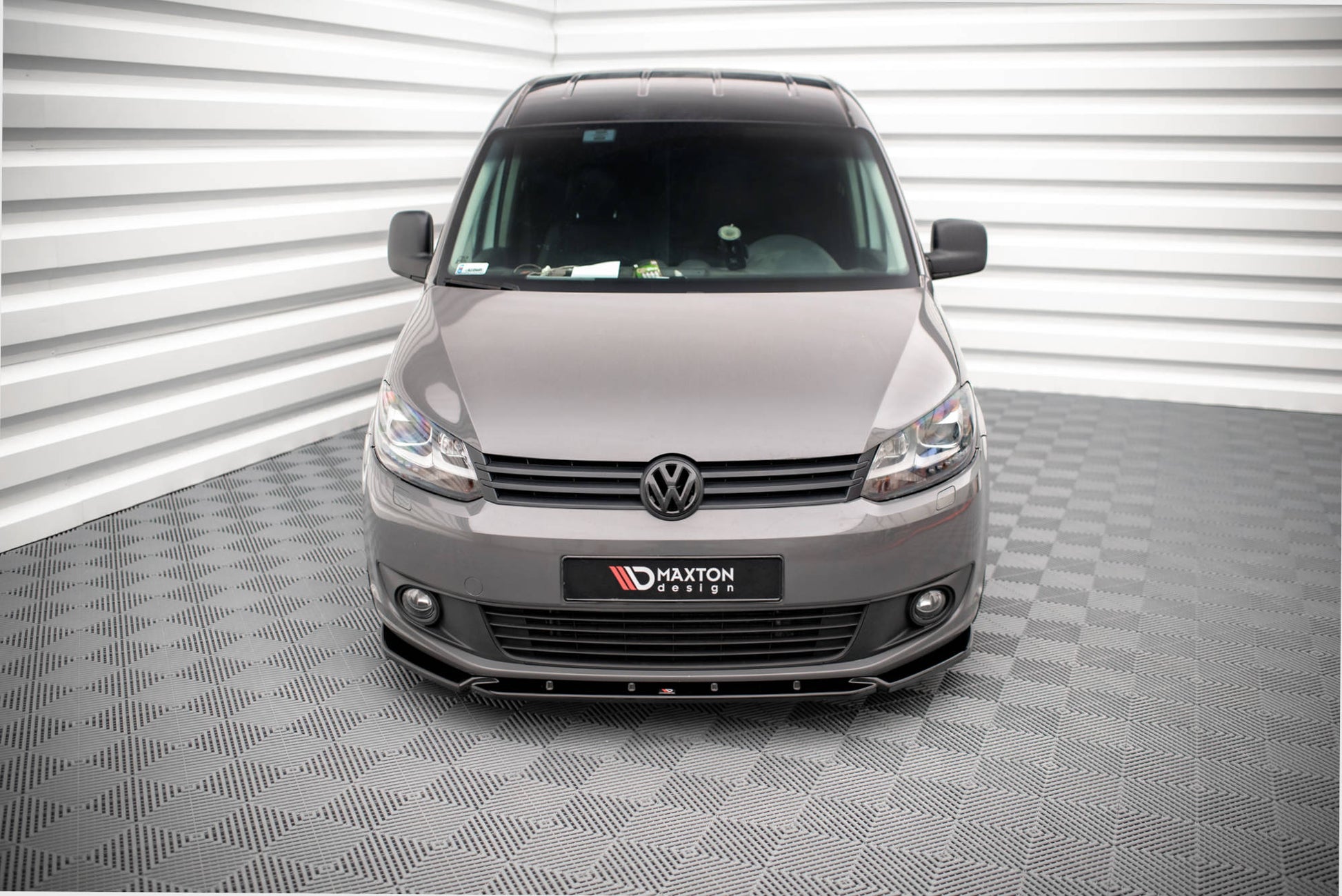 Front Ansatz für Volkswagen Caddy Mk3 Facelift schwarz matt
