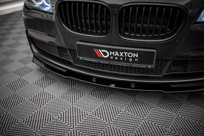 Front Ansatz V.1 für BMW 7 M-Paket F01 schwarz matt