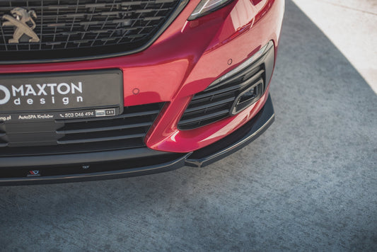 Front Ansatz V.2 für Peugeot 308 GT Mk2 Facelift schwarz matt