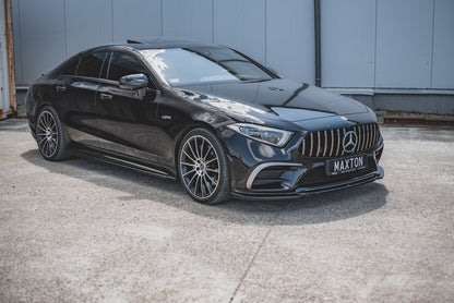 Front Ansatz V.1 für Mercedes-Benz CLS AMG-Line / 53AMG C257 schwarz Hochglanz