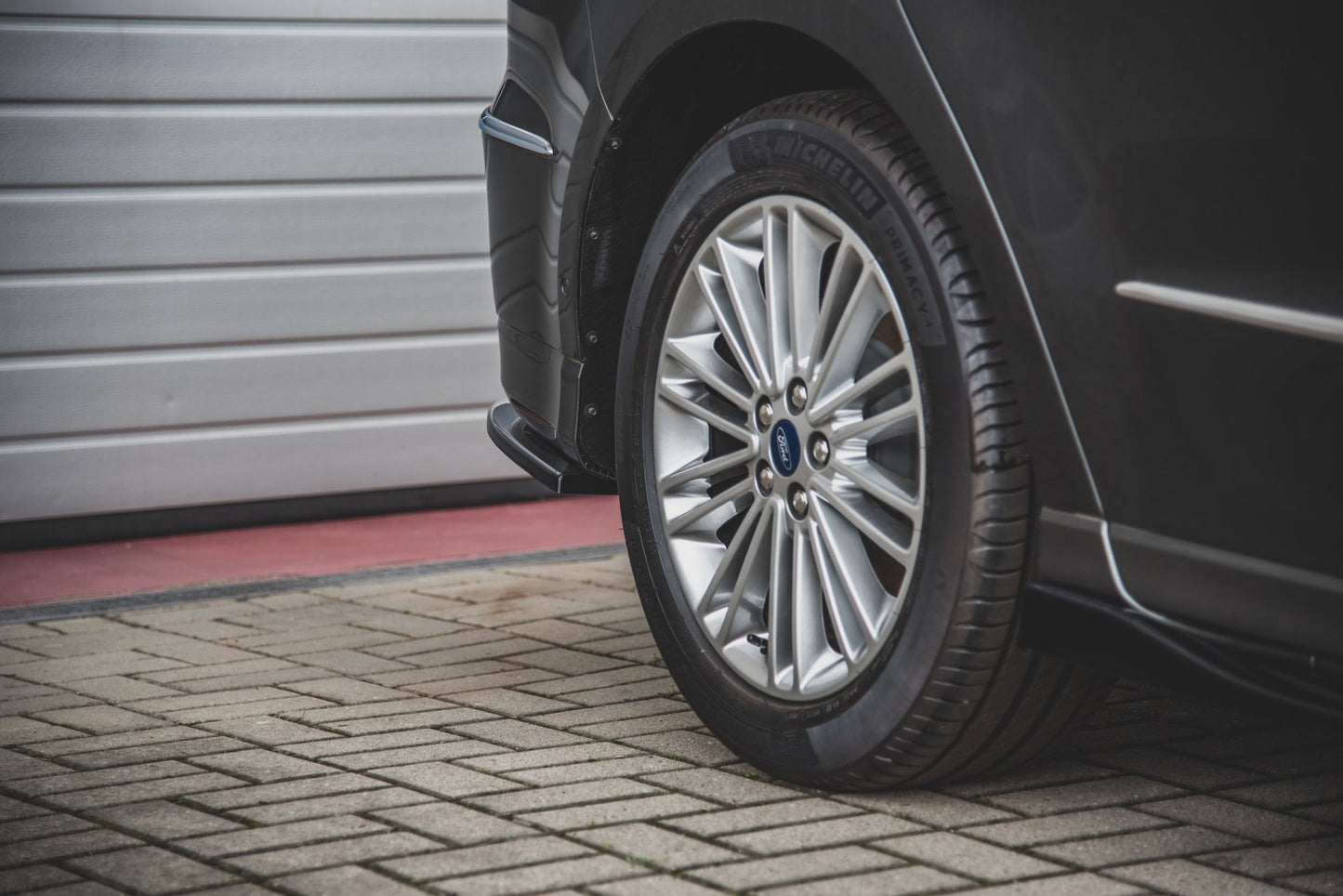 Heck Ansatz Flaps Diffusor für Ford S-Max Vignale Mk2 Facelift Carbon Look