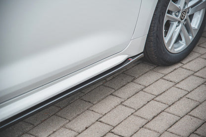 Seitenschweller Ansatz für Toyota Corolla XII Touring Sports schwarz Hochglanz