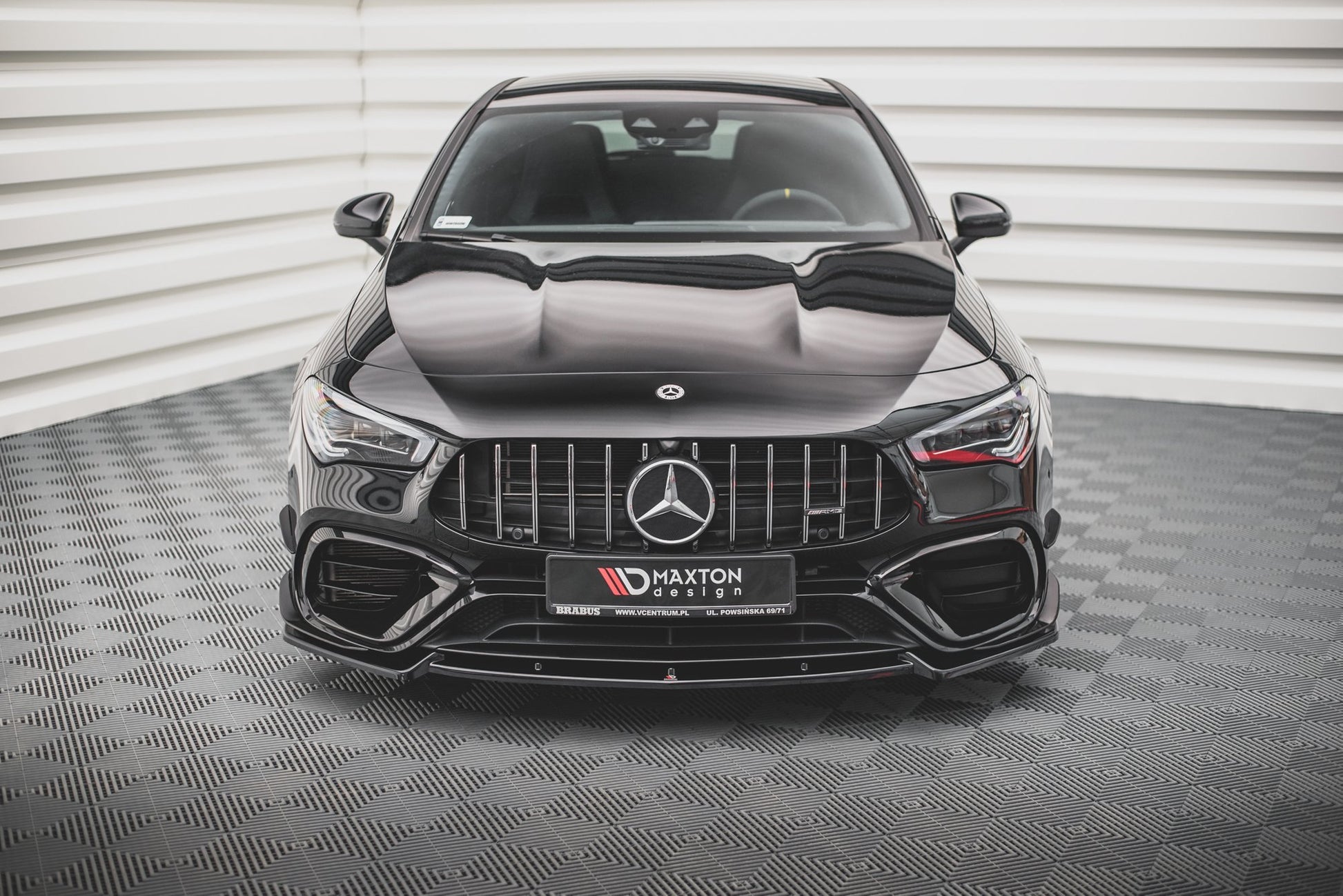 Front Ansatz V.2 für Mercedes-AMG CLA 45 Aero C118 schwarz matt