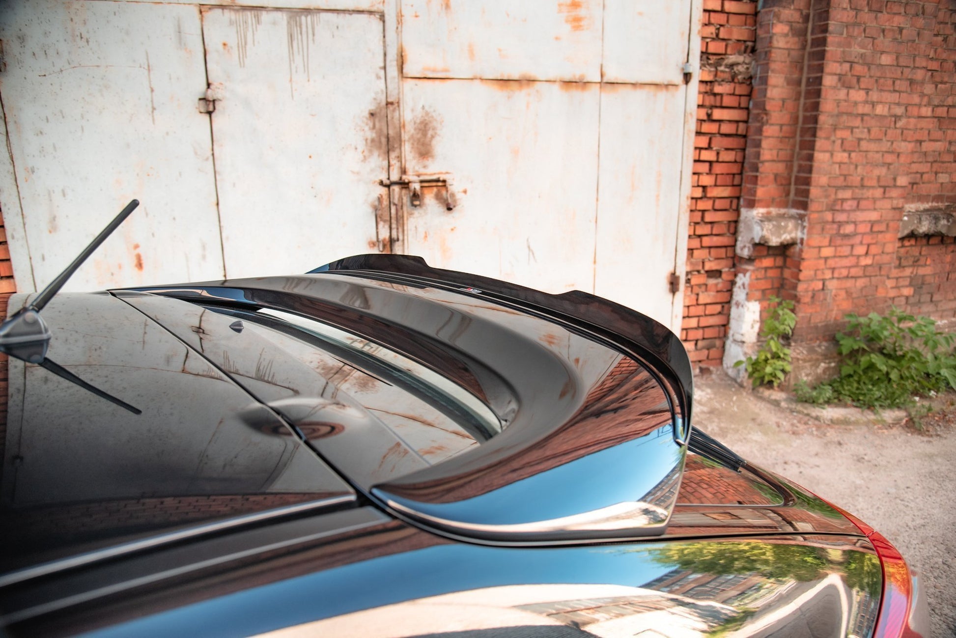 Spoiler CAP für Mitsubishi Lancer Sportback Mk8 schwarz Hochglanz