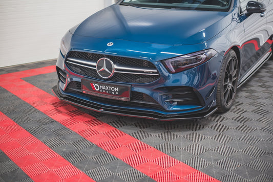 Front Ansatz V.1 für Mercedes A35 AMG Aero W177  schwarz matt
