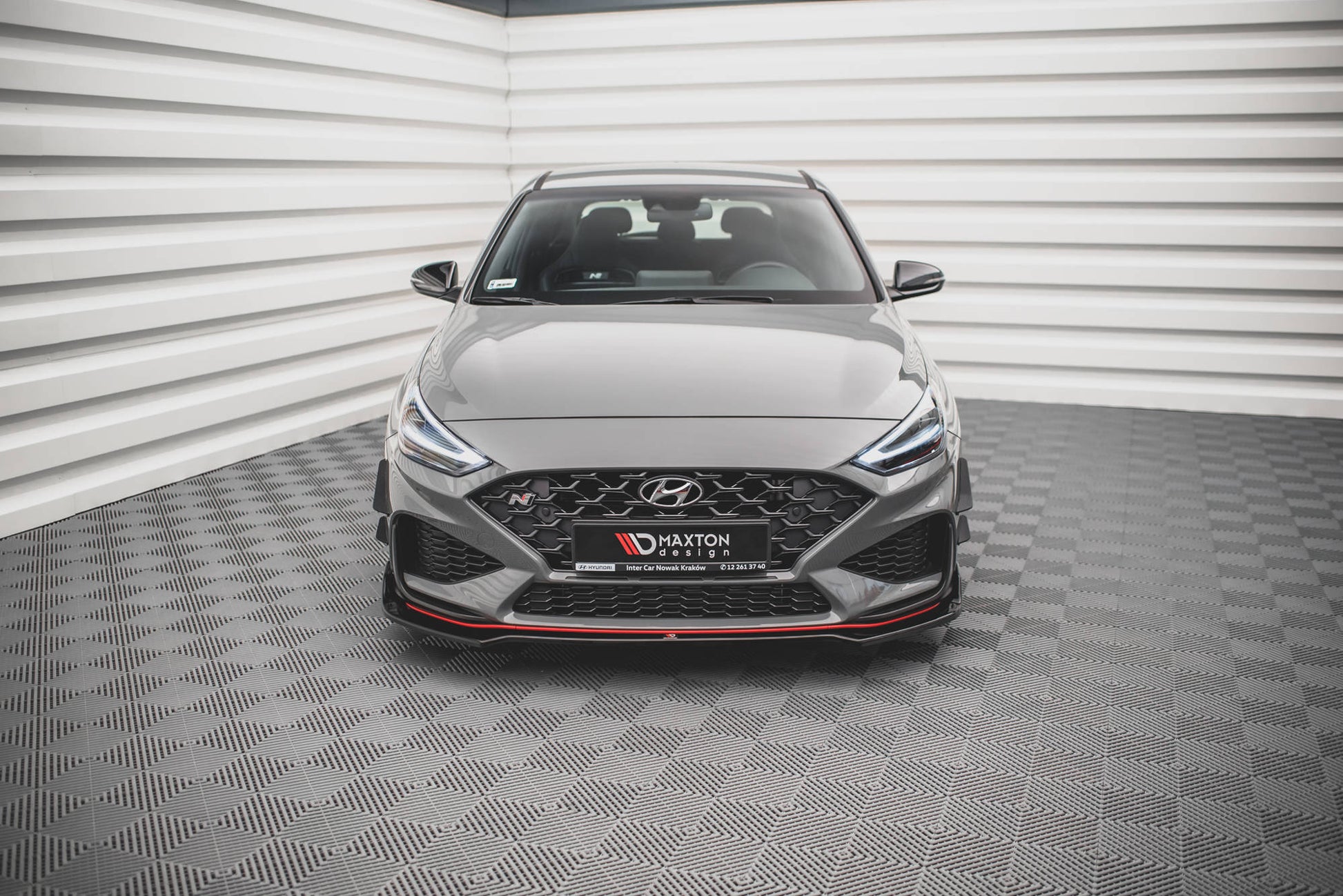 Front Ansatz V.3 für Hyundai I30 N Hatchback/Fastback Mk3 Facelift schwarz matt