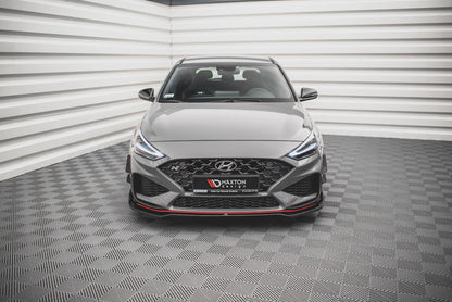 Front Ansatz V.3 für Hyundai I30 N Hatchback/Fastback Mk3 Facelift schwarz Hochglanz