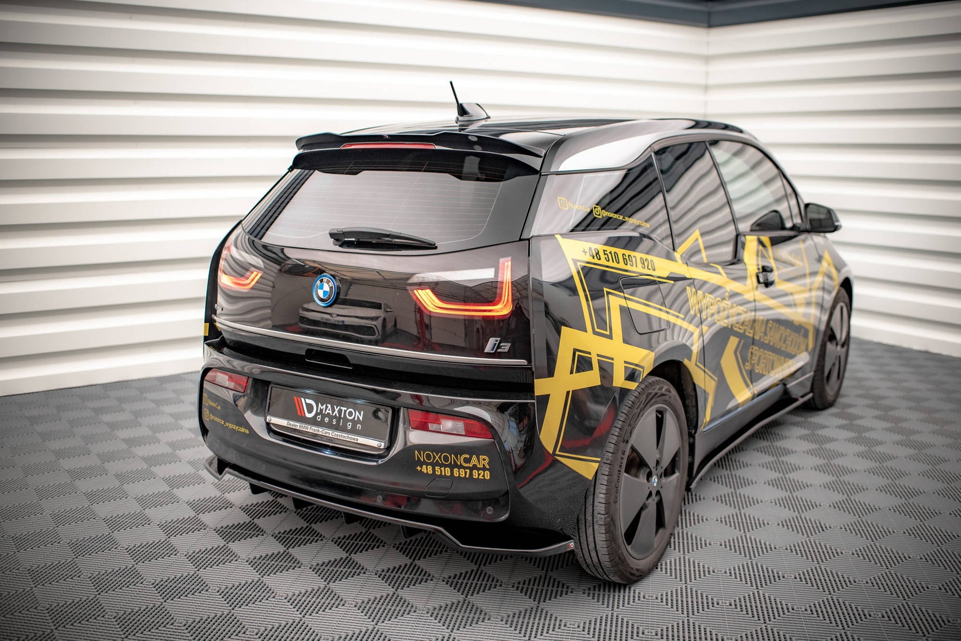 Spoiler CAP für BMW i3 Mk1 Facelift schwarz matt