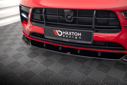 Front Ansatz V.1 für Porsche Macan Mk1 Facelift schwarz matt