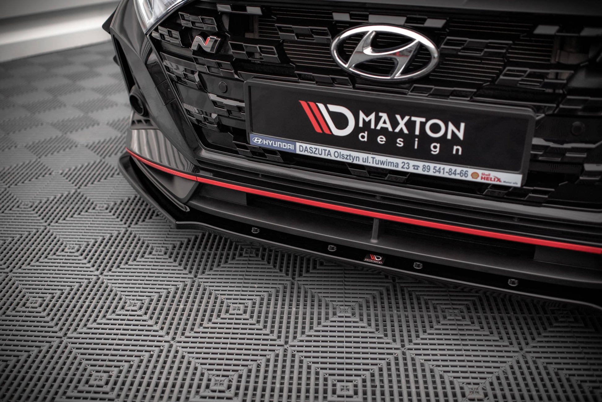 Front Ansatz V.1 für Hyundai I20 N Mk3 schwarz matt