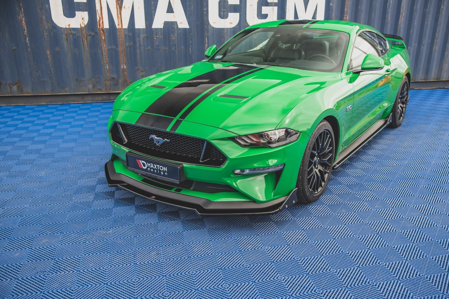 Front Ansatz +Flaps für V.1 Ford Mustang GT Mk6 Facelift