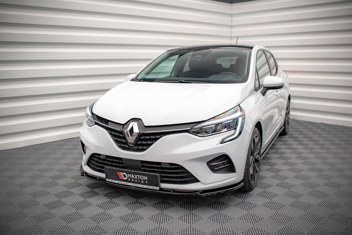Front Ansatz V.1 für Renault Clio Mk5 schwarz matt