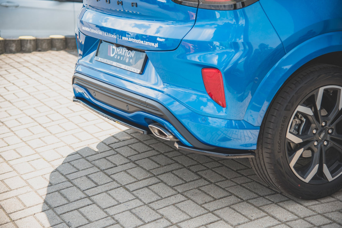 Heck Ansatz Flaps Diffusor für Ford Puma ST-Line schwarz matt