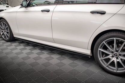 Seitenschweller Ansatz für Mercedes-Benz E AMG-Line W213 Facelift Carbon Look