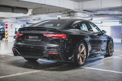 Mittlerer Diffusor Heck Ansatz für Audi RS5 F5 Facelift Carbon Look
