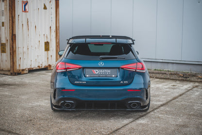 Heck Ansatz Flaps Diffusor für Mercedes A35 AMG Hatchback W177  schwarz matt