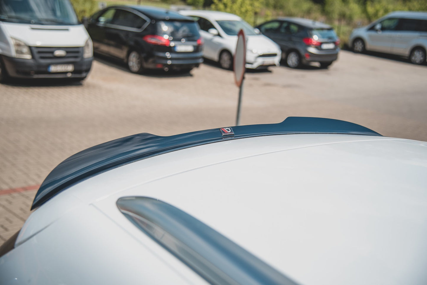 Spoiler CAP für Ford Mondeo Kombi Mk5 Facelift schwarz matt