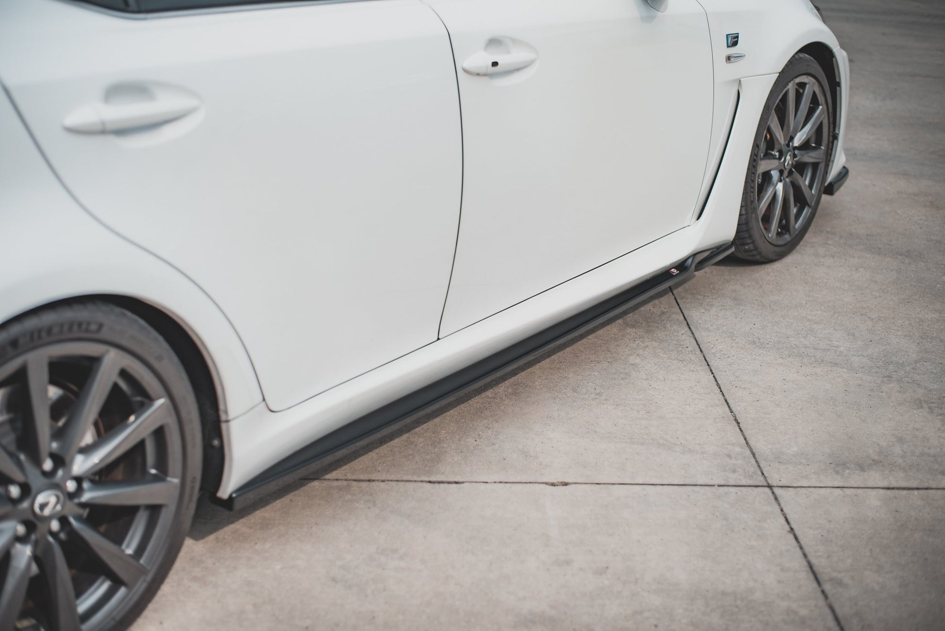 Seitenschweller Ansatz für Lexus IS F Mk2 schwarz matt