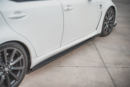 Seitenschweller Ansatz für Lexus IS F Mk2 schwarz matt