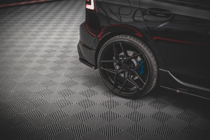 Heck Ansatz Flaps Diffusor V.3 für Volkswagen Golf R Mk8 schwarz matt