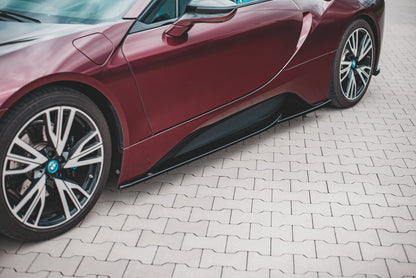 Seitenschweller Ansatz für BMW i8 schwarz matt