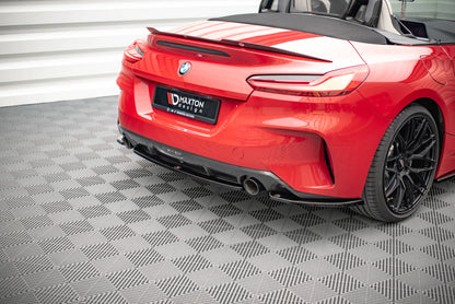 Mittlerer Diffusor Heck Ansatz für BMW Z4 M-Paket G29 schwarz Hochglanz