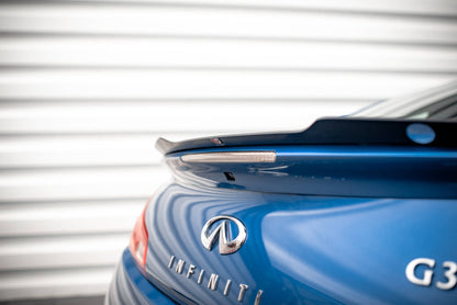 Spoiler CAP für Infiniti G37 Coupe schwarz Hochglanz