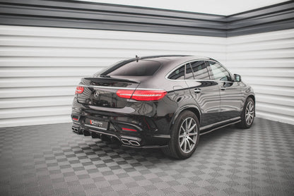 Heck Ansatz Flaps Diffusor V.1 für Mercedes-Benz GLE Coupe 63 AMG C292 Carbon Look