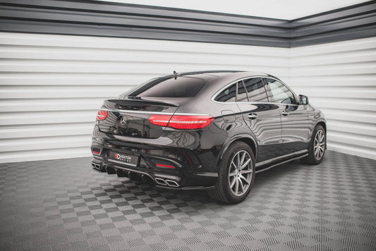 Heck Ansatz Flaps Diffusor V.1 für Mercedes-Benz GLE Coupe 63 AMG C292 Carbon Look