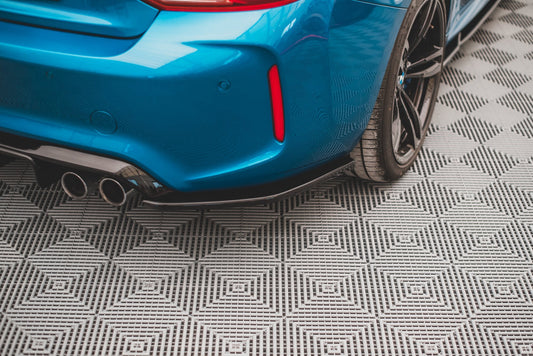 Heck Ansatz Flaps Diffusor V.3 für BMW M2 F87 schwarz matt