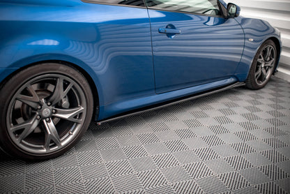 Seitenschweller Ansatz für Infiniti G37 Coupe schwarz matt