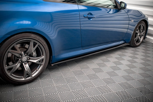 Seitenschweller Ansatz für Infiniti G37 Coupe schwarz Hochglanz