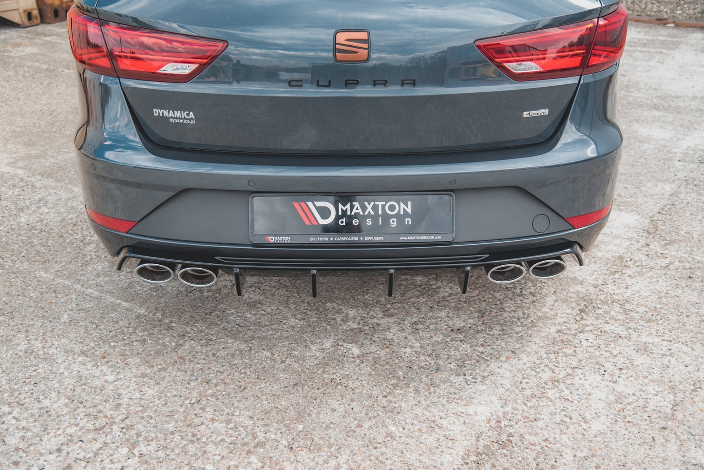 Diffusor Heck Ansatz V.3 für Seat Leon Cupra ST Mk3 FL