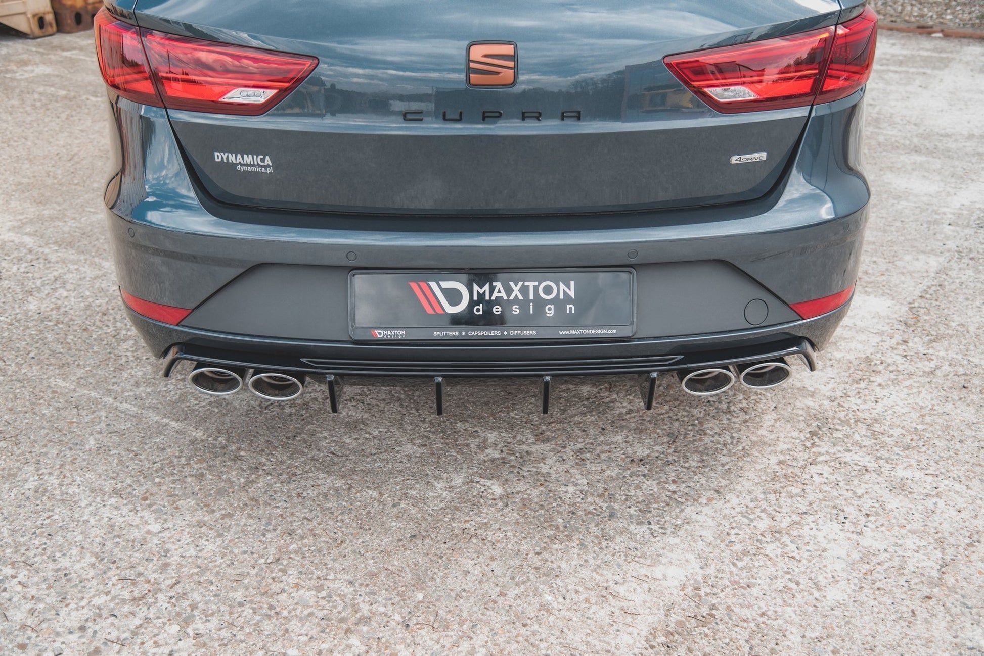 Diffusor Heck Ansatz V.3 für Seat Leon Cupra ST Mk3 FL