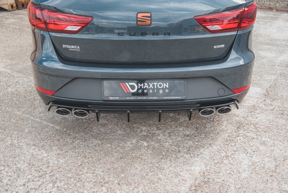 Diffusor Heck Ansatz V.3 für Seat Leon Cupra ST Mk3 FL