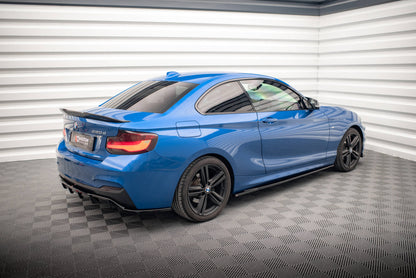 Seitenschweller Ansatz für BMW 2 M-Paket F22 schwarz Hochglanz