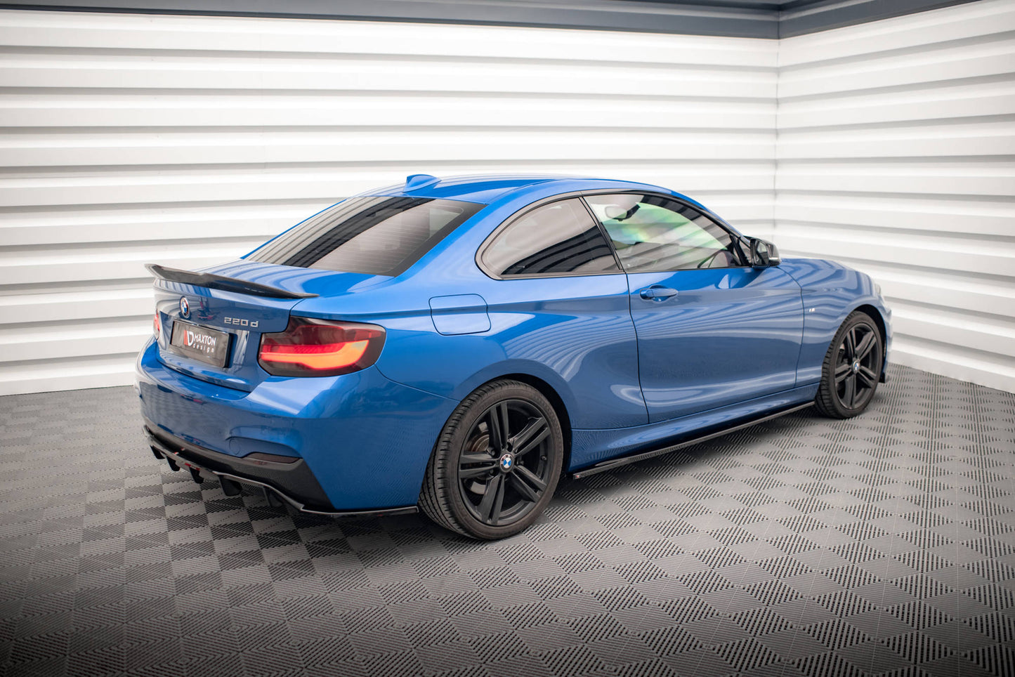 Seitenschweller Ansatz für BMW 2 M-Paket F22 schwarz matt