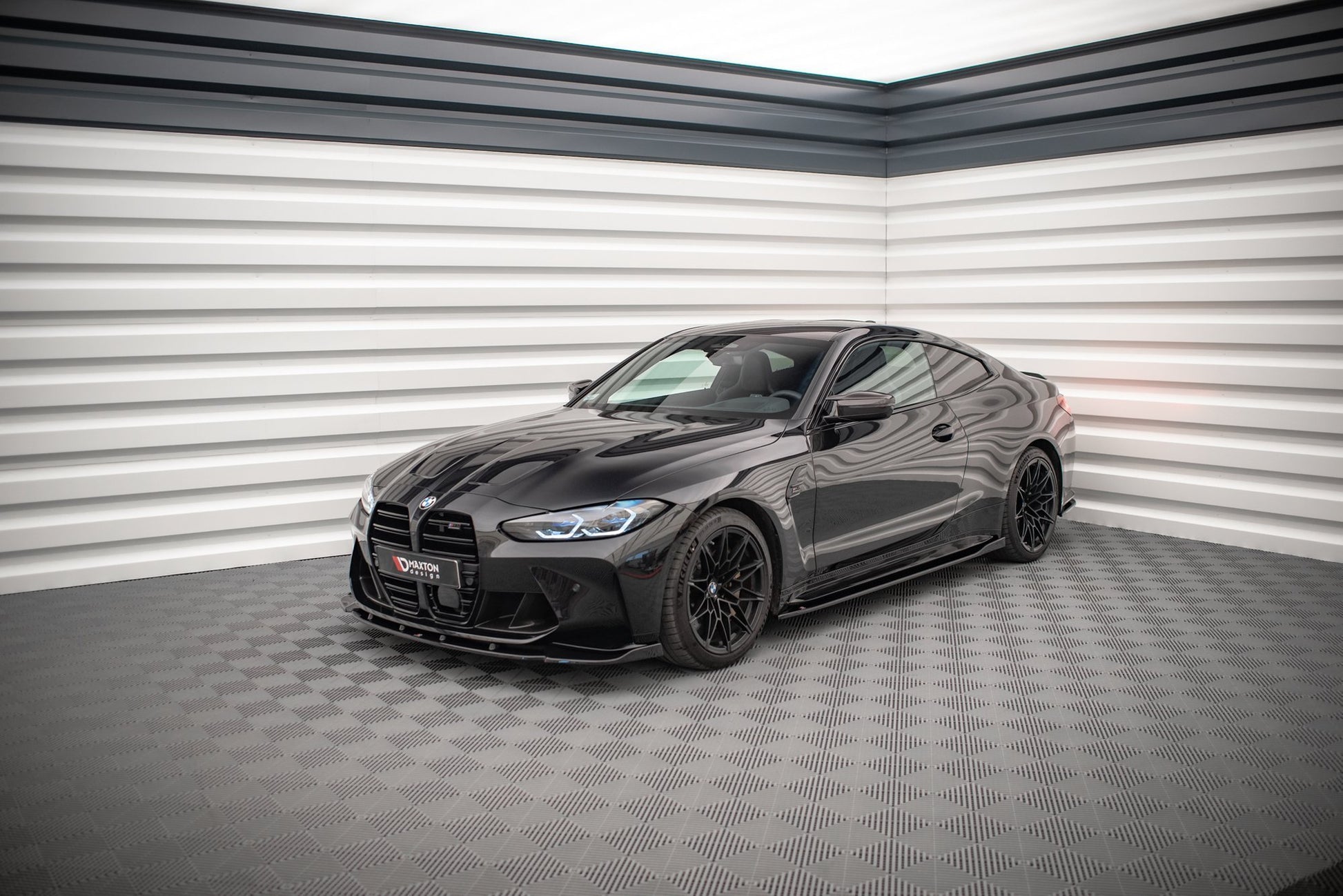 Seitenschweller Ansatz für V.1 für BMW M4 G82 schwarz Hochglanz