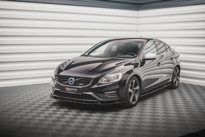 Front Ansatz V.1 für Volvo S60 R-Design Mk2 schwarz matt