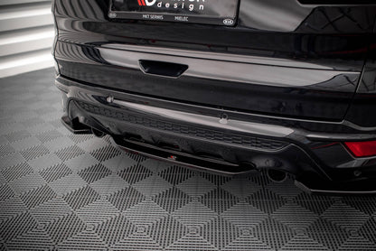 Mittlerer Diffusor Heck Ansatz für Ford Escape ST-Line Mk3 schwarz Hochglanz