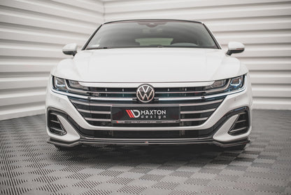 Front Ansatz V.3 für Volkswagen Arteon R-Line Facelift schwarz matt