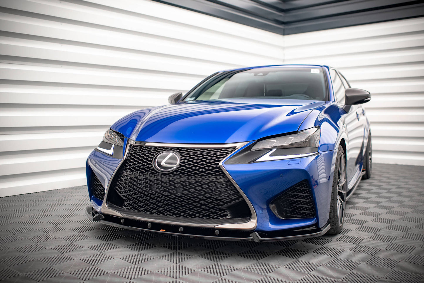 Front Ansatz V.1 für Lexus GS F Mk4 Facelift schwarz Hochglanz