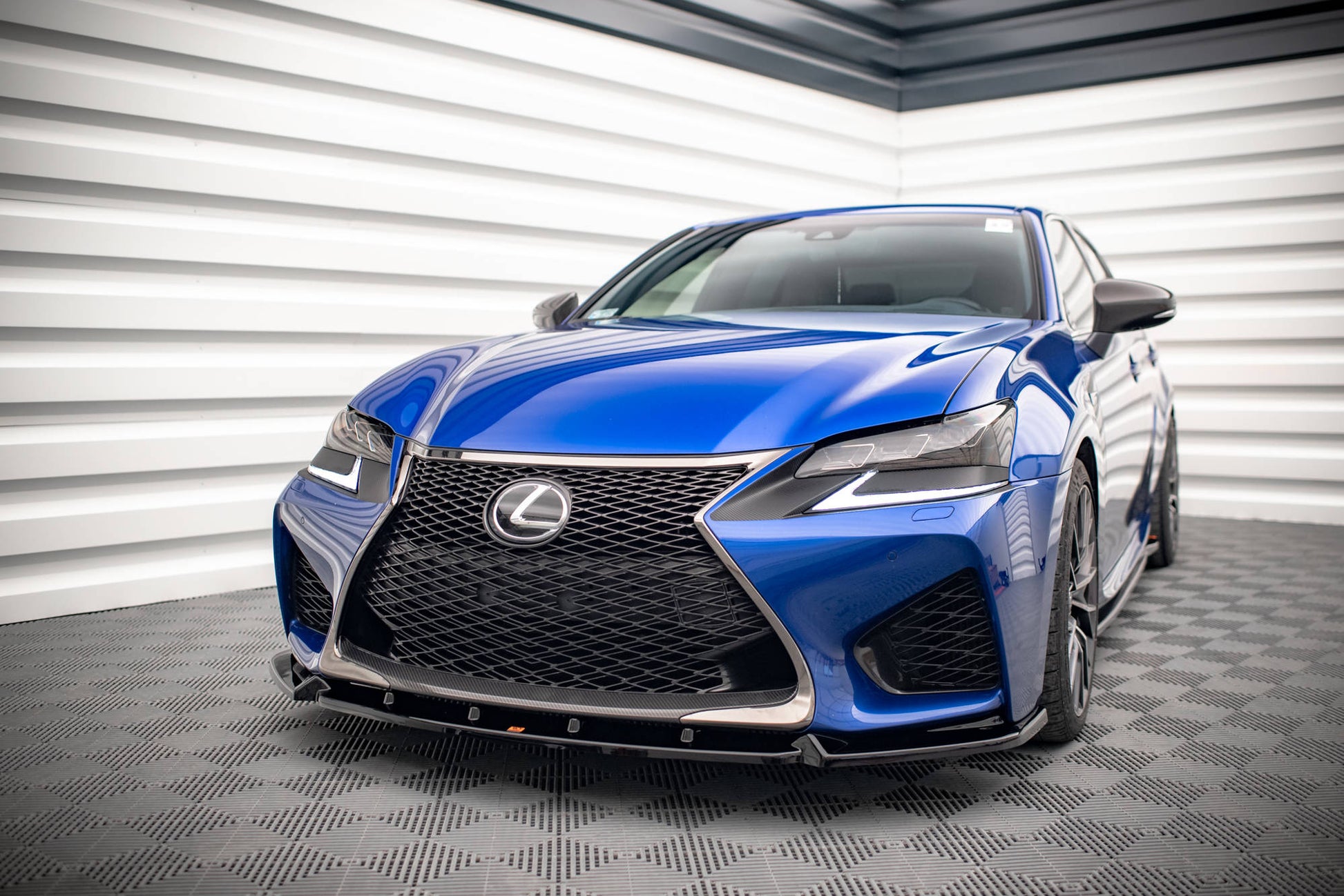 Front Ansatz V.1 für Lexus GS F Mk4 Facelift schwarz Hochglanz